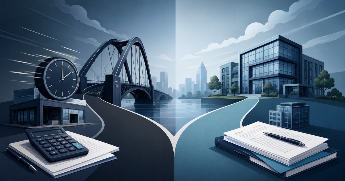 Comparing bridging finance and commercial mortgages for UK property investors