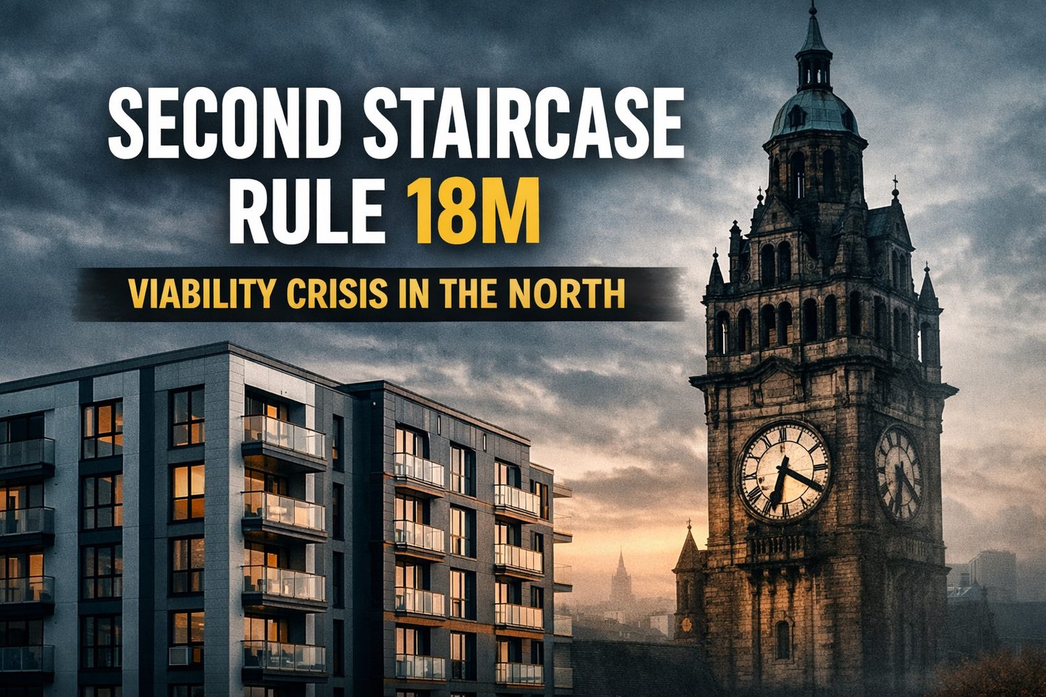 Second staircase building regulation impact on Northern UK property development